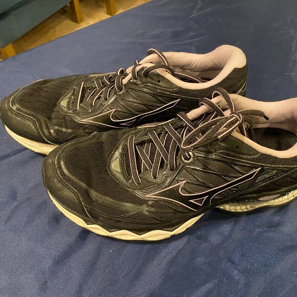 Mizuno Womens Wave Creation 20 411061 9090 Black Running Shoes Sneakers Size 9 - Picture 1 of 7
